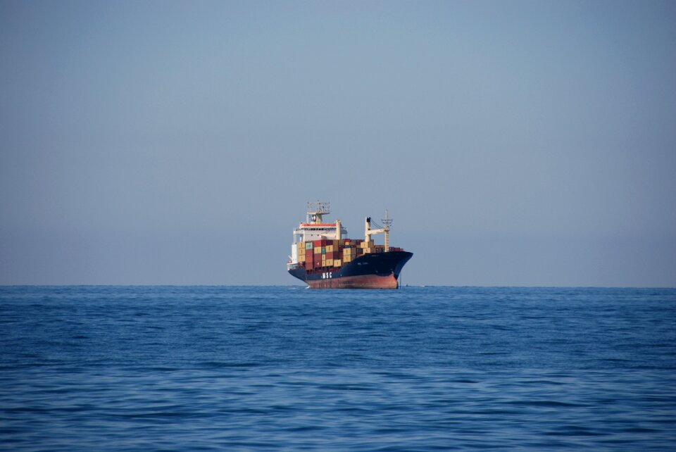 Container navigation cargo ship