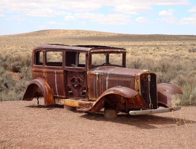 Old car automotive vehicle