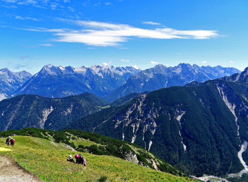 Panoramic summit nature