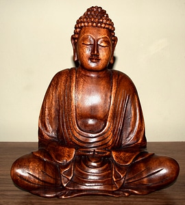 Buddhism meditation carved