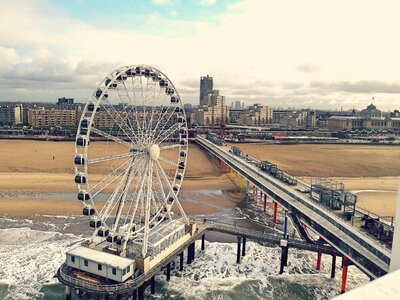 City sea coast