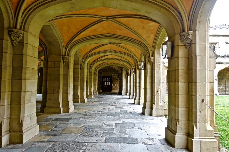 Columns entrance structure photo