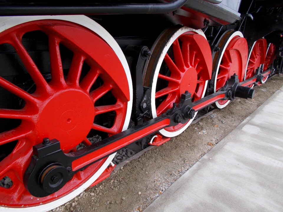 Steam locomotive railway historic vehicle