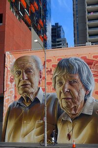 Couple city outdoor