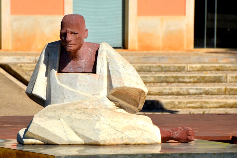 Stone sculptures plastic