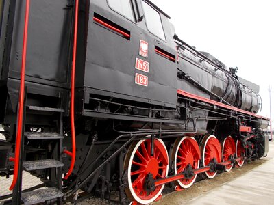 Steam locomotive railway historic vehicle
