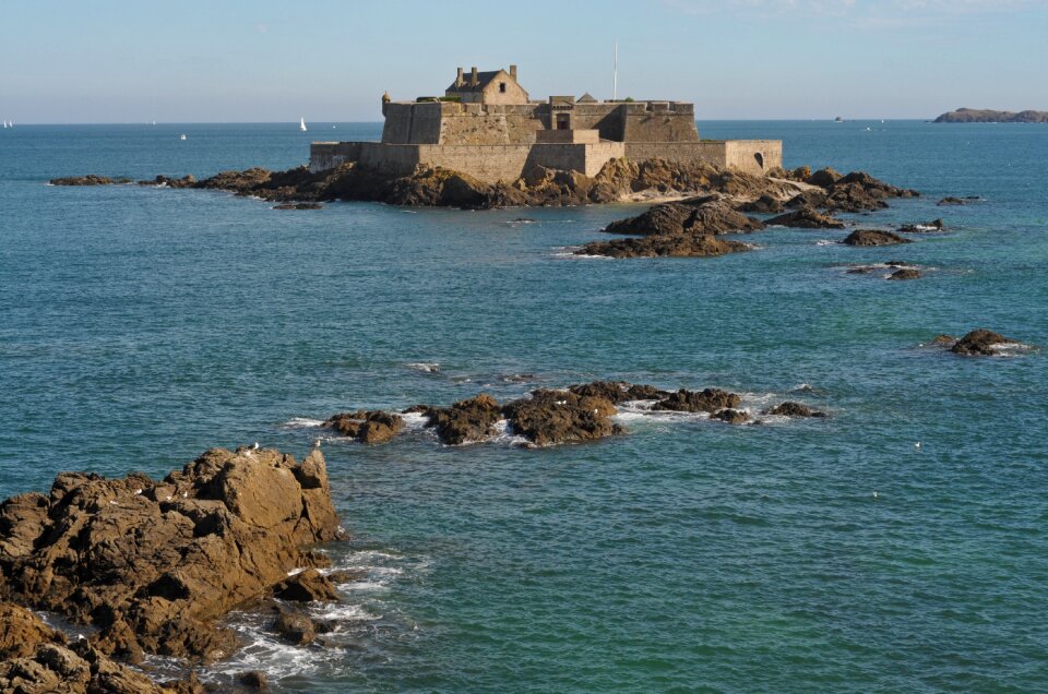 Saint malo sea rock