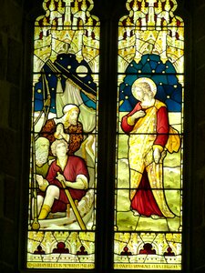 Evangelists stained glass glass