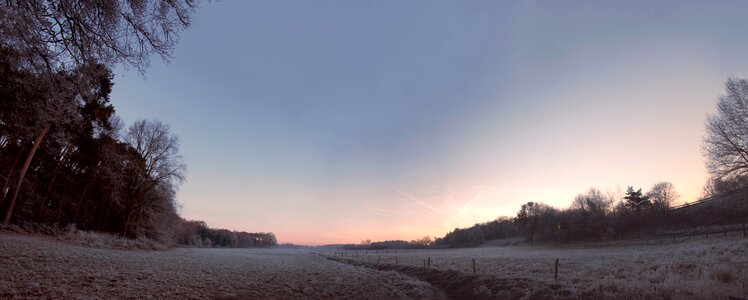 Morning frozen environment photo