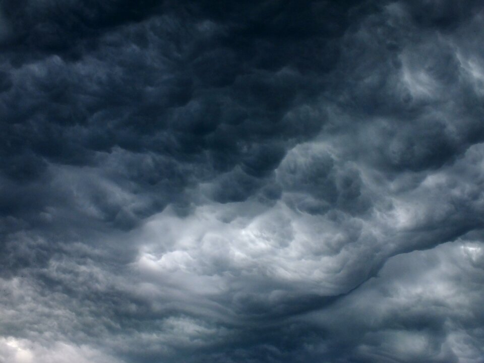 Sky dark clouds storm