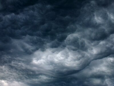 Sky dark clouds storm photo