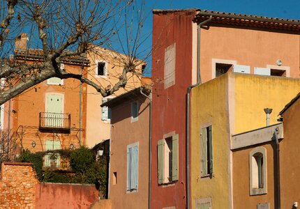 Roussillon village architecture