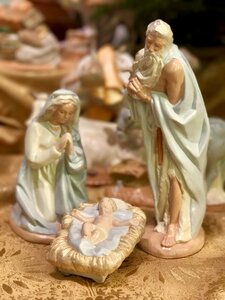 Religious manger holiday