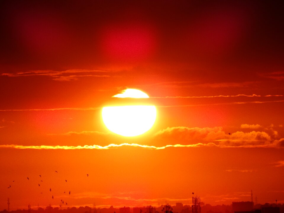 Clouds sky beauty sun