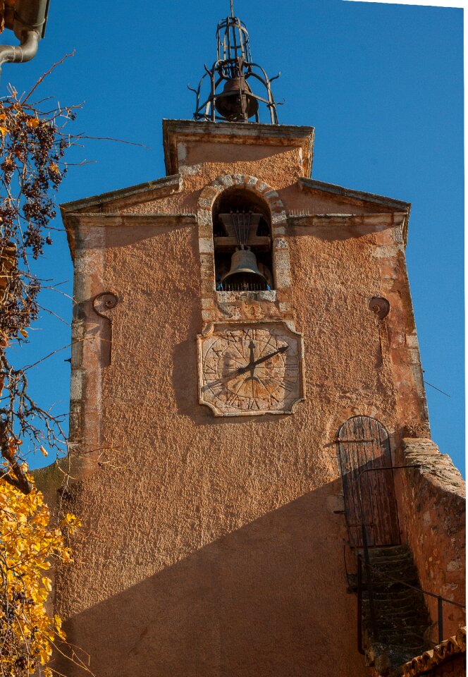 Sundial bell tower church