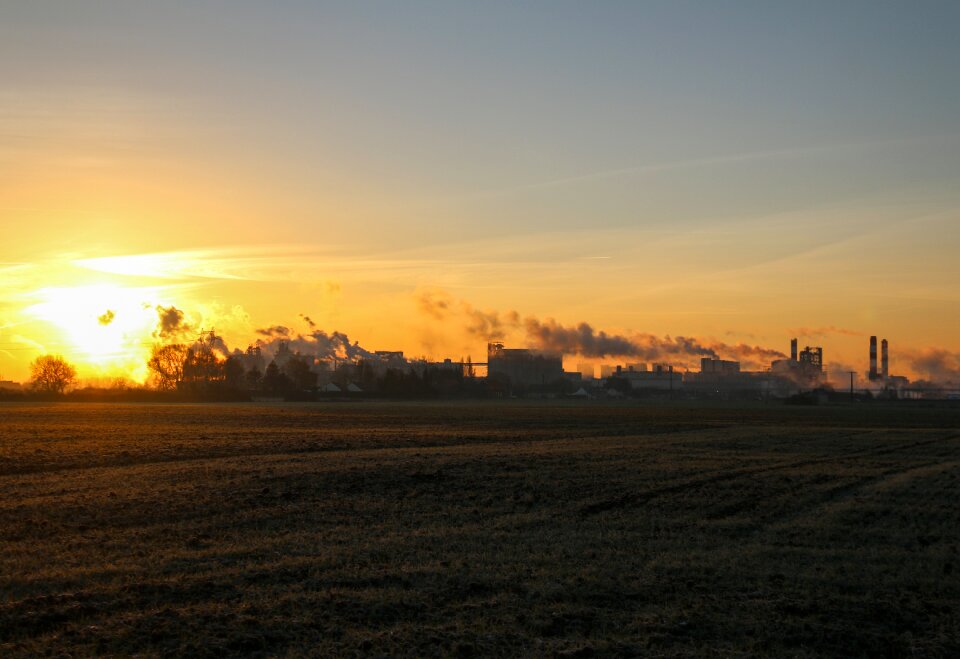 Factory field landscape