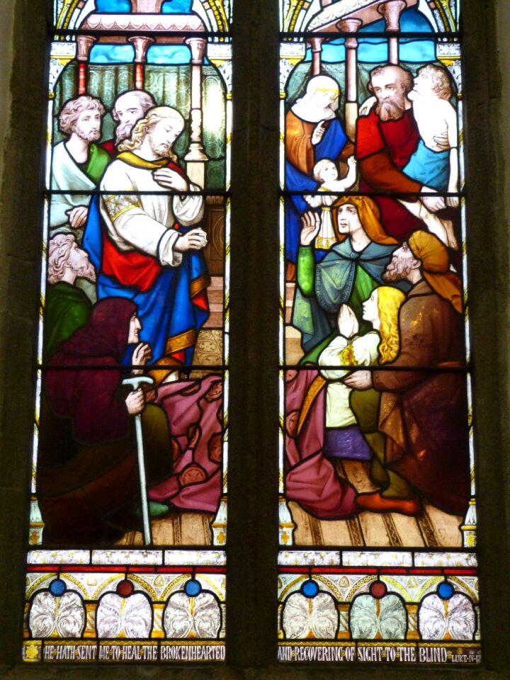 Evangelists stained glass glass