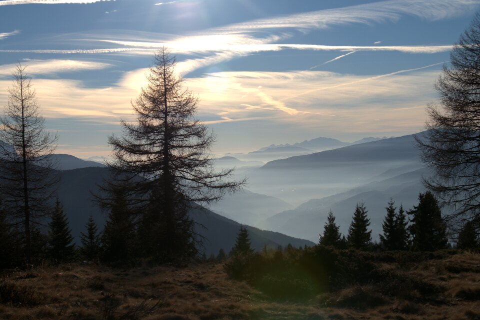 Landscape south tyrol sky