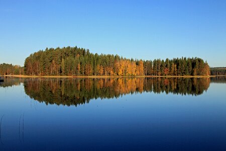 Lake landscape blue