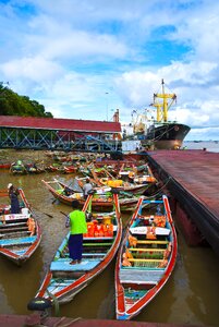 Burma asia canoes photo