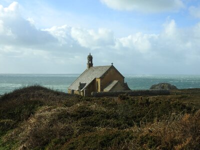 Landscape brittany church