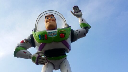 Sky disney space suit