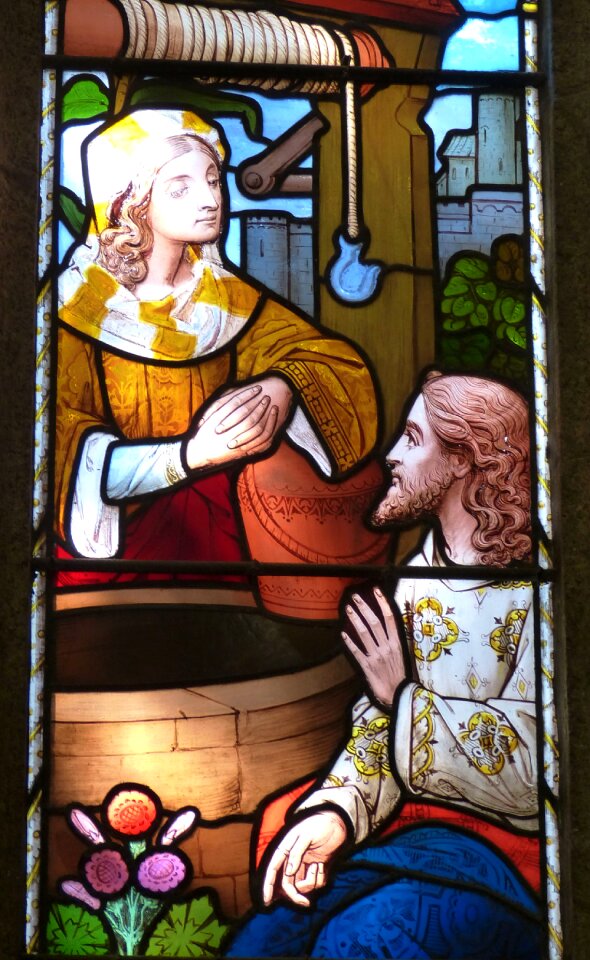 Evangelists stained glass glass