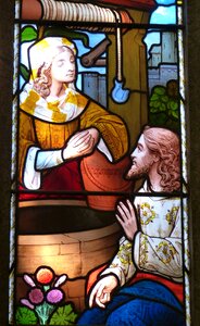 Evangelists stained glass glass