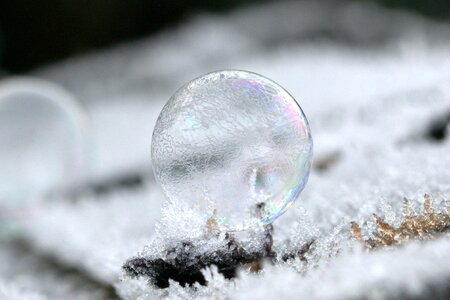 Frost hoarfrost ball