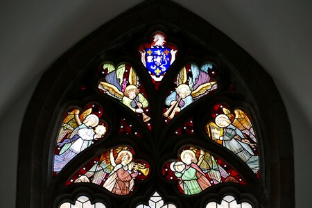Stained glass image england photo