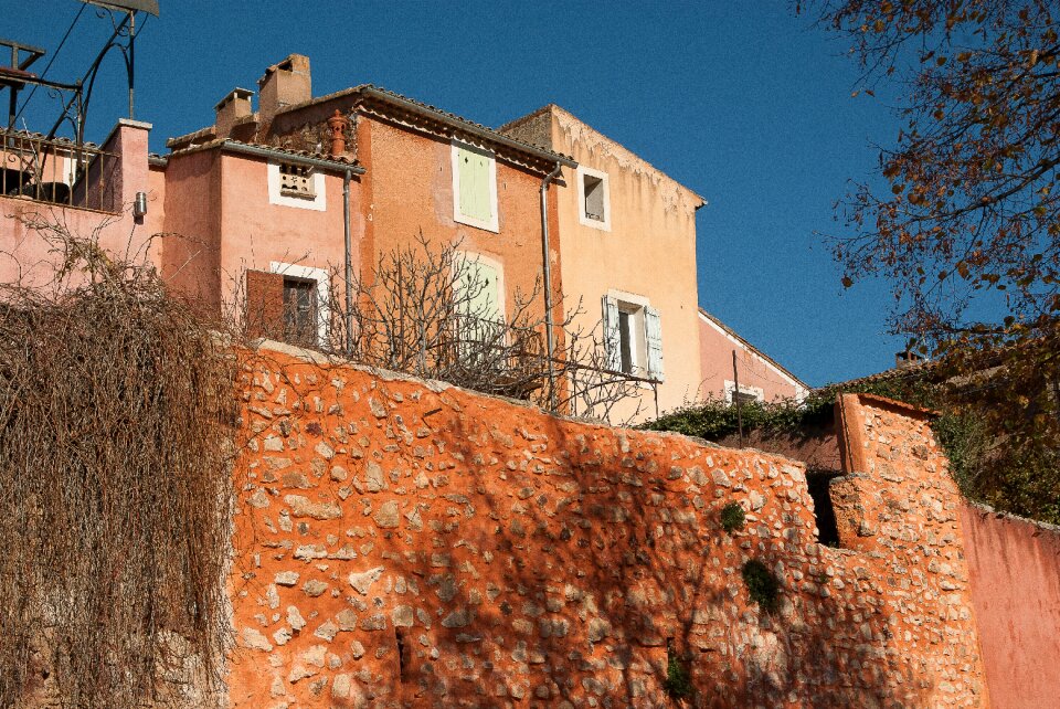 Lubéron roussillon facades