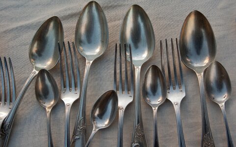 Spoons silverware cutlery photo