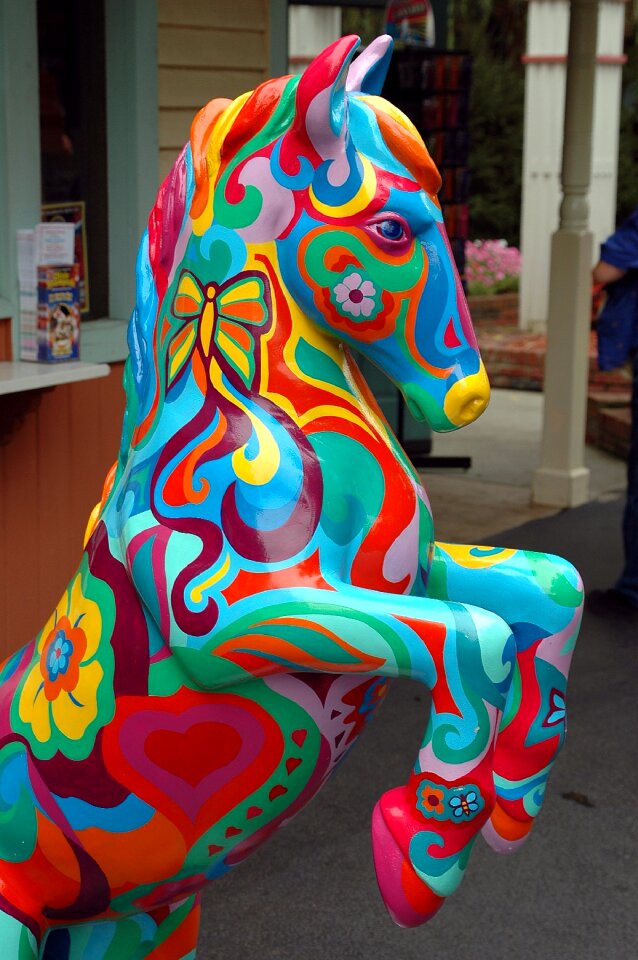 Horse decoration painted