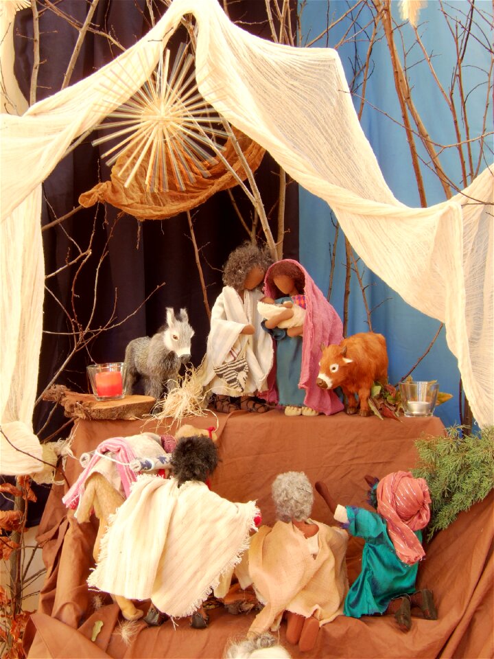 Angel stall christmas crib figures