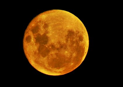 Luna red sky full moon
