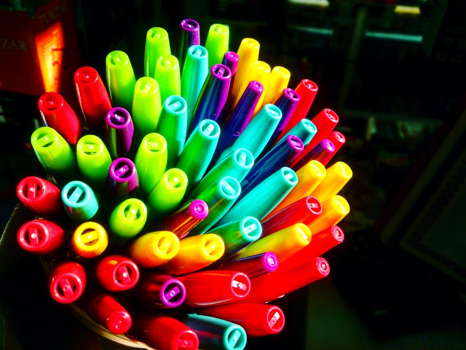 Various colors colorful closeup
