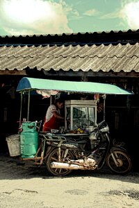 Street food south east asia motorcycle