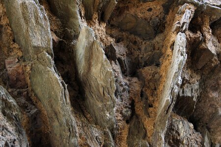 Slate texture cliff photo
