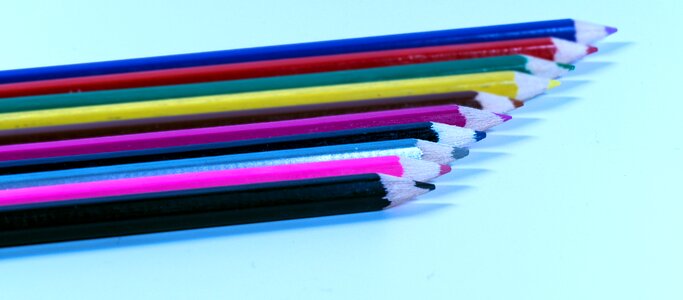 Office writing tool color photo