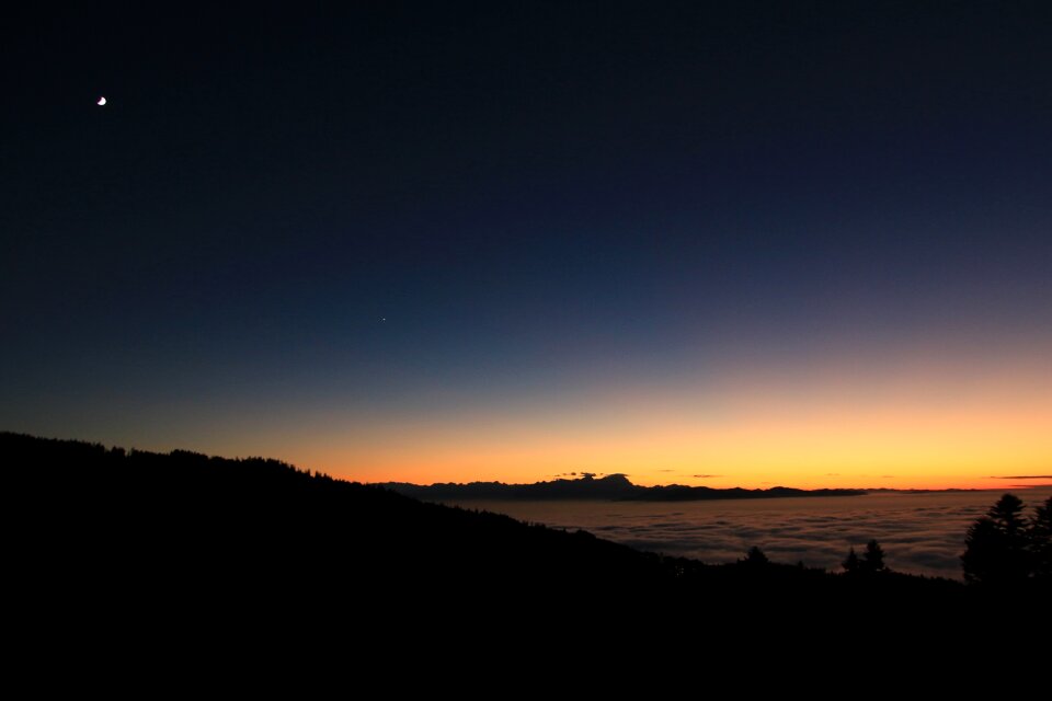 Fog cotton sunset farbenspiel