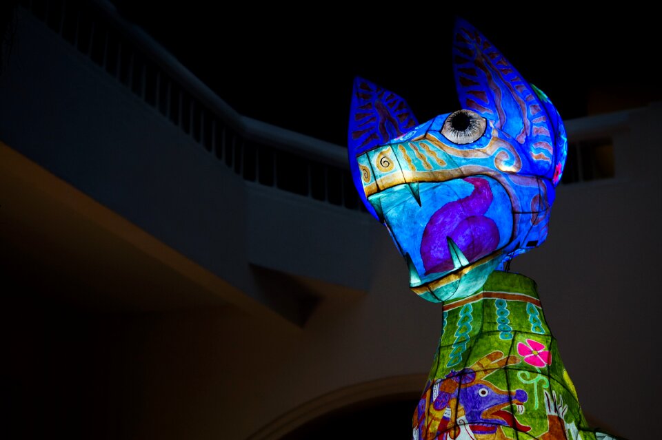 Mexican art paper flashlight