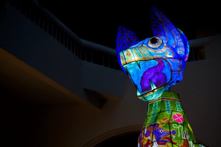 Mexican art paper flashlight