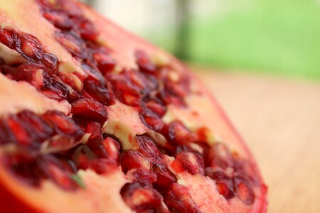 Vitamins red pomegranates