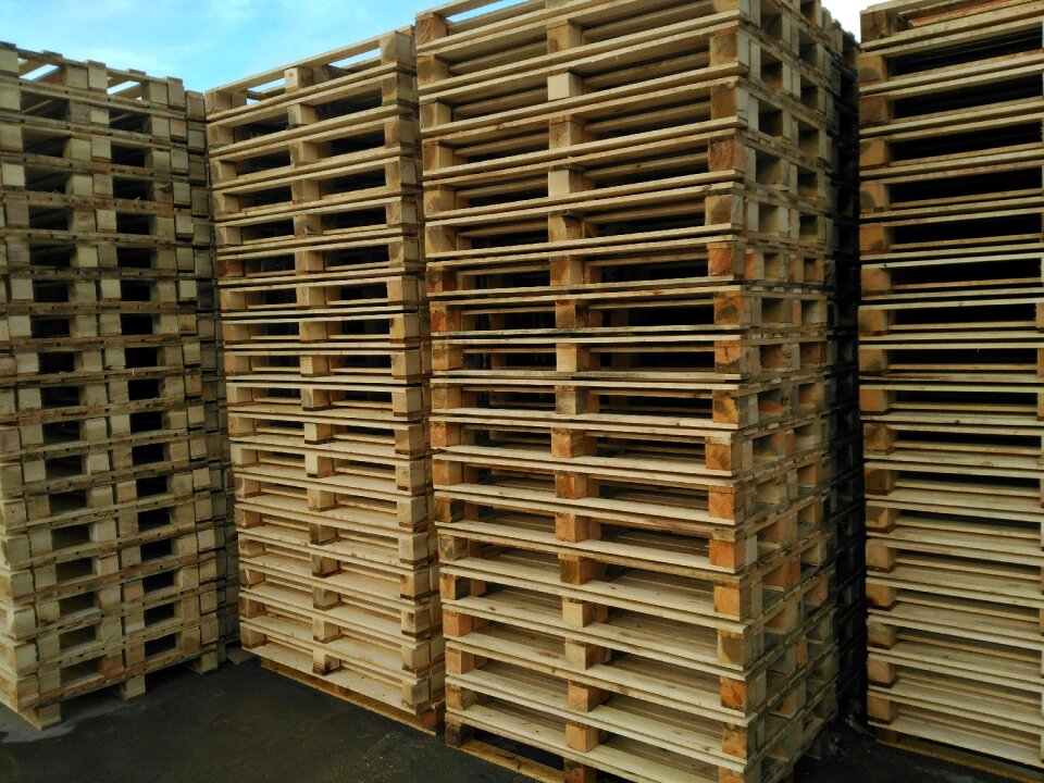 Warehouse europallet stack