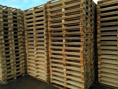 Warehouse europallet stack
