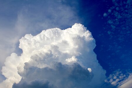 Sky swollen cotton-like