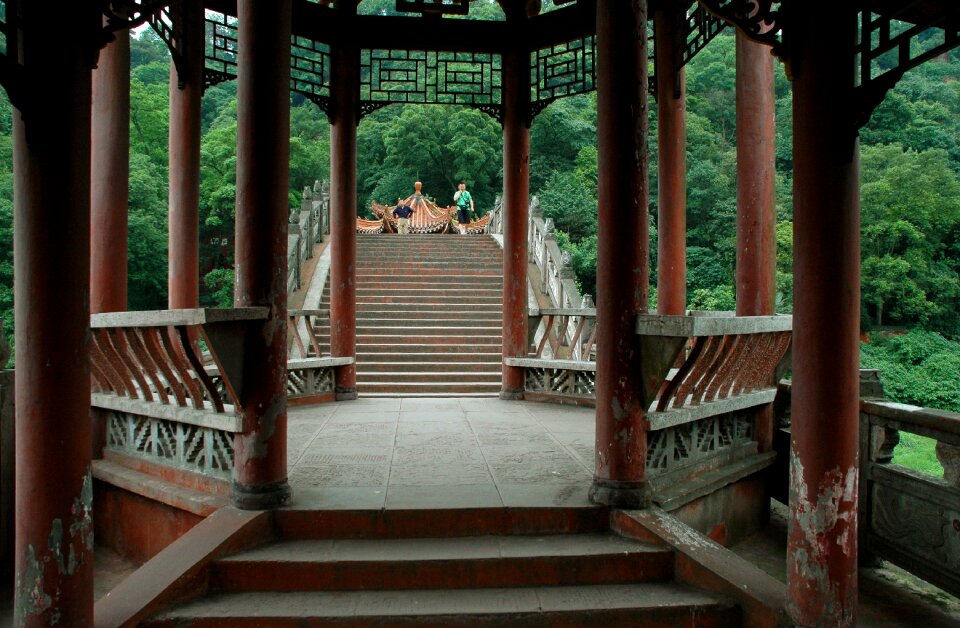 China architecture staircase