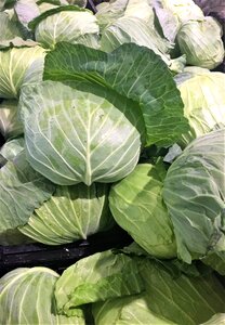 Green vegetables pile up