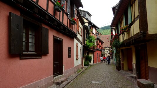 Village historical houses half-timbered house