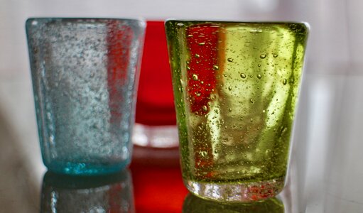 Aperitif color glasses photo